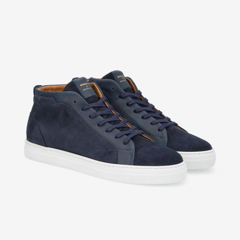 SPARK MID ZIP - SUEDE/BRONX -  BLEU